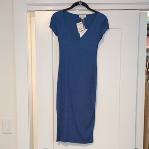 NWT Blue V-Neck Dress